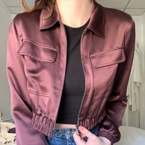 Club Monaco Silky Cropped Jacket